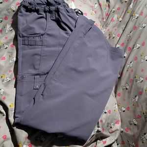 Gray scrub pants